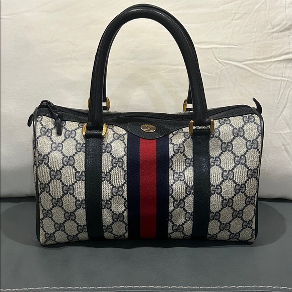 072 Vintage GUCCI Boston Bag (Authentic) - Picture 1 of 16